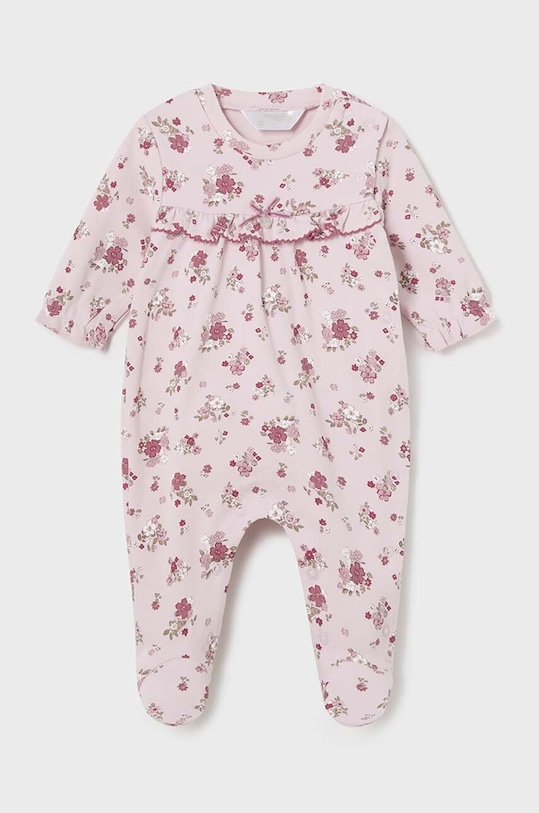 Detský bavlnený overal Mayoral Newborn 2778.2E.Newborn.9BYH ružová AW24