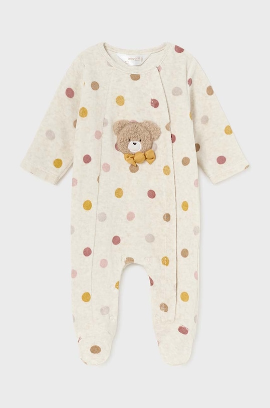 Detský bavlnený overal Mayoral Newborn 2779.2E.Newborn.9BYH biela AW24