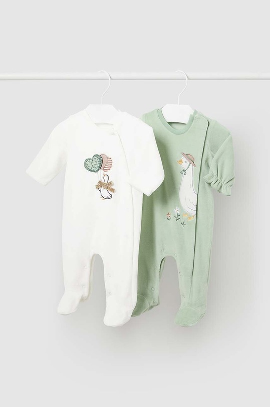 Mayoral Newborn śpioszki niemowlęce 2-pack Produkt niemowlęcy zielony 2781.2K.Newborn.9BYH