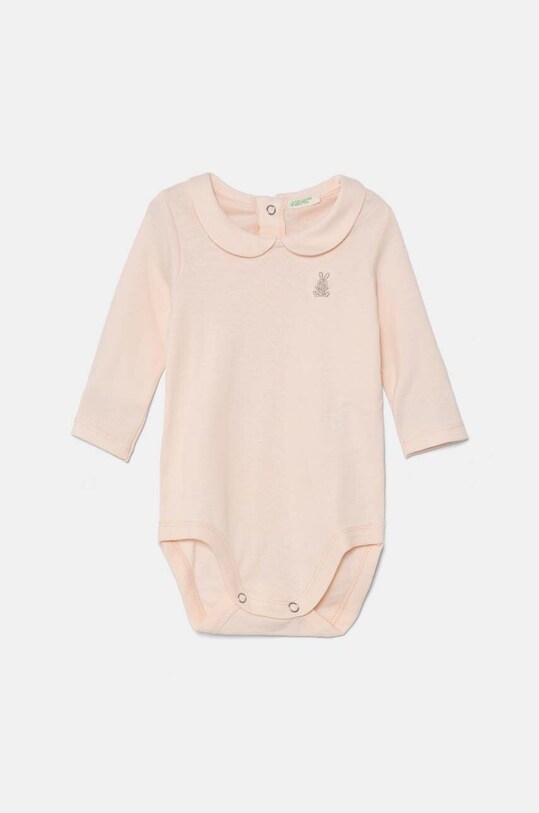 United Colors of Benetton body di cotone neonato/a Planet friendly arancione 3I9WAB00G.G.W.Seasonal