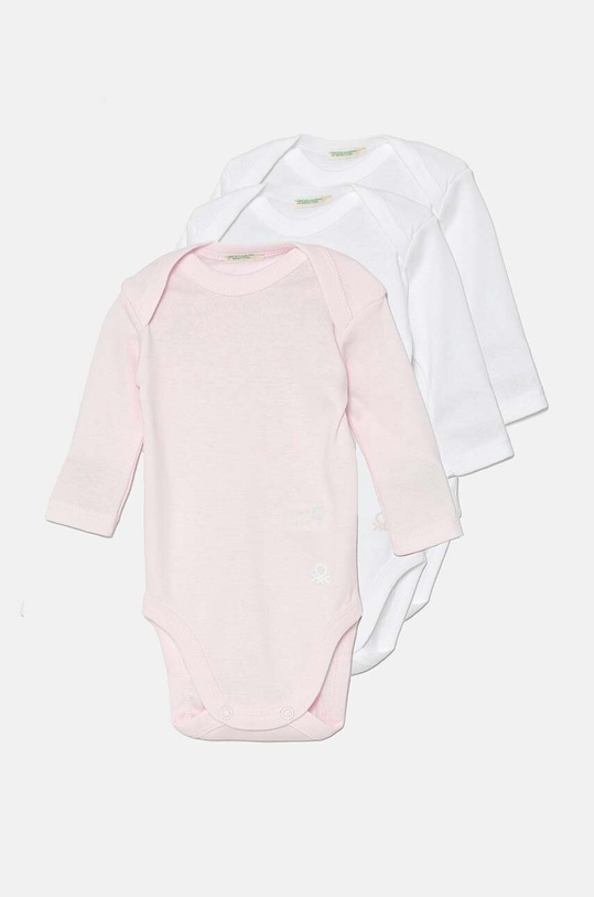 United Colors of Benetton body din bumbac pentru bebelusi 3-pack 3-pack roz 3GI70B089.G.W.Repropose