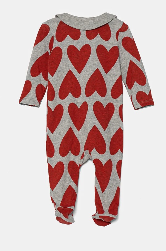 Bavlnené dupačky pre bábätká United Colors of Benetton 3MR70T01W.W.Seasonal sivá AW24