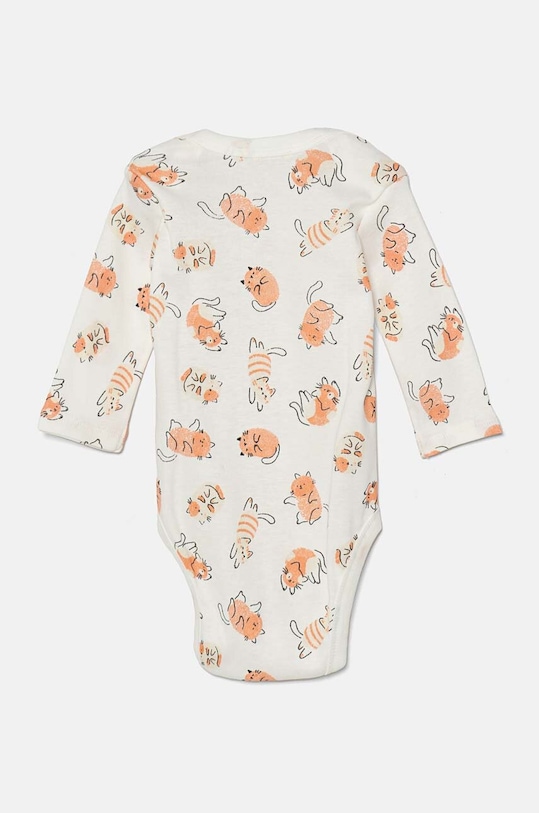 United Colors of Benetton body bawełniane niemowlęce 2-pack 3GI70B00R.G.W.Seasonal różowy