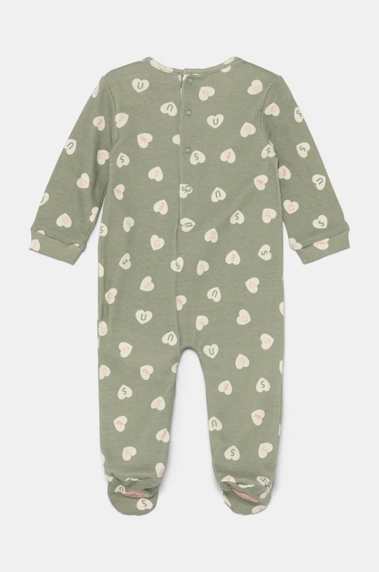 Guess śpioszki bawełniane niemowlęce S4BG01.KA6W4.9BYH zielony AW24