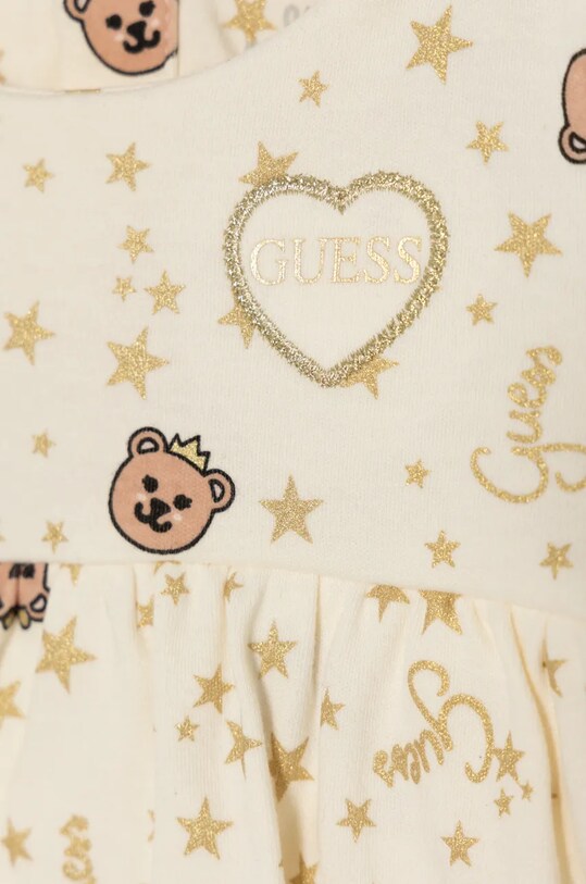 Дівчинка Дитяче бавовняне боді Guess S4BG03.KA6W4.9BYH бежевий