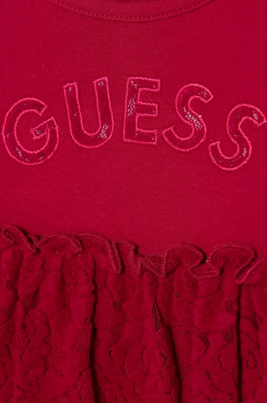 Девочка Детское боди из хлопка Guess S4BG04.KA6W4.9BYH розовый