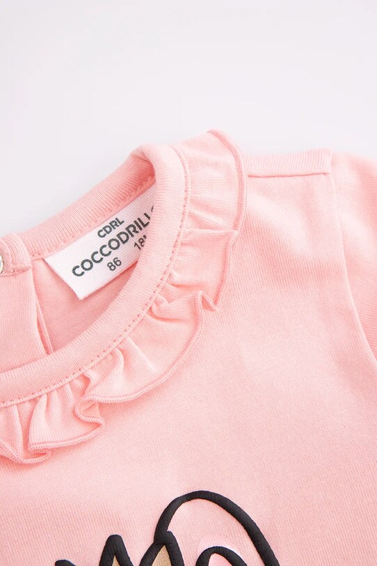 Dievča Body pre bábätká Coccodrillo ZC4112103HGN ružová