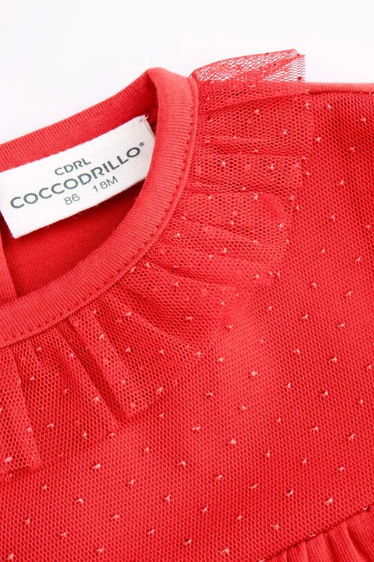 Dziewczynka Coccodrillo body niemowlęce ZC4112101EBG czerwony