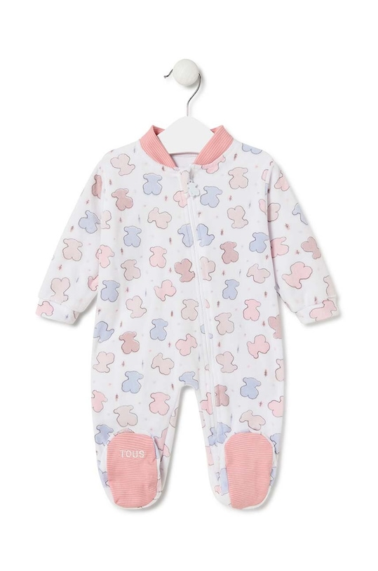 Tous salopete din bumbac pentru bebelusi Colors roz Colors.2108.G