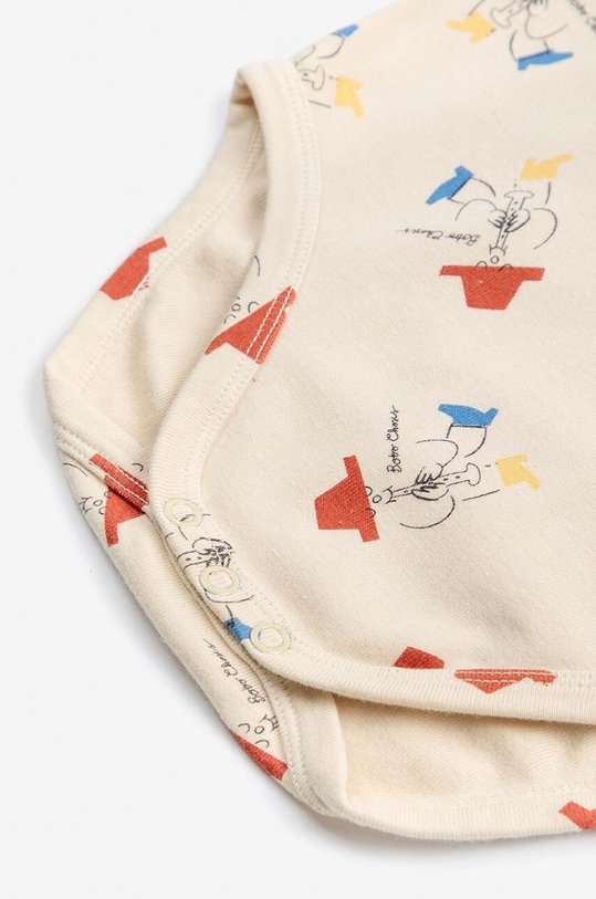 CHLAPEC Kojenecké body Bobo Choses Magic Flute 224AB002 béžová