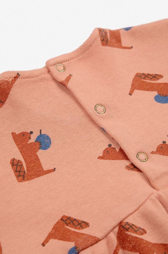 Chłopiec Bobo Choses rampers niemowlęcy Hungry Squirrel 224AB073 pomarańczowy