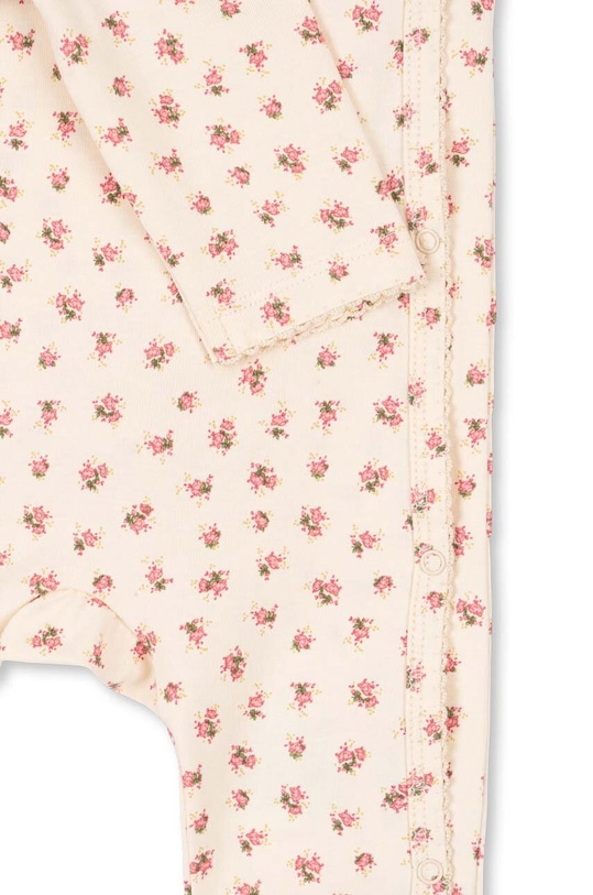 Konges Sløjd rampers niemowlęcy BASIC NEWBORN ONESIE GOTS beżowy KS101415