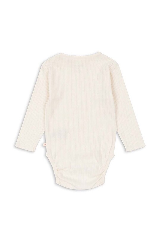 Βαμβακερά φορμάκια για μωρά Konges Sløjd MINNIE BODY GOTS KS101606 λευκό AW24