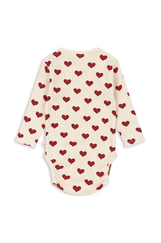Konges Sløjd body bawełniane niemowlęce MINNIE BODY GOTS KS101606 beżowy AW24