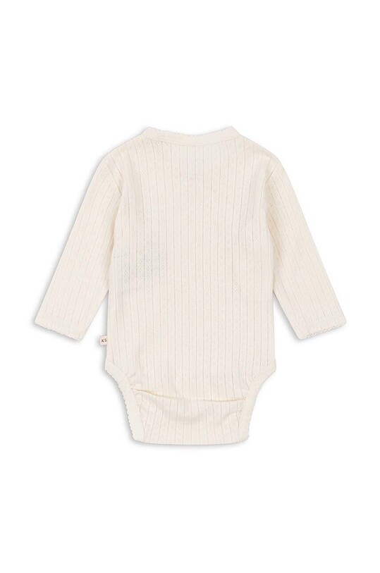 Konges Sløjd body bawełniane niemowlęce MINNIE NEWBORN BODY GOTS KS101609 biały AW24