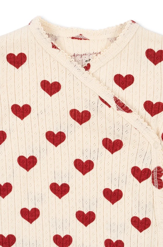 Chlapec Bavlnené dupačky pre bábätká Konges Sløjd MINNIE NEWBORN ONESIE GOTS KS101610 béžová