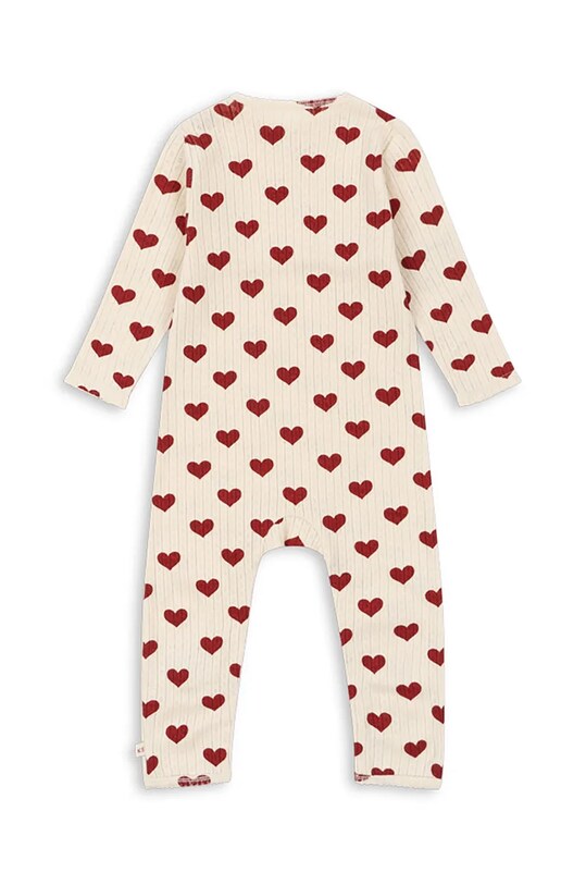 Детские хлопковые ползунки Konges Sløjd MINNIE ONESIE GOTS KS101611 бежевый AW24