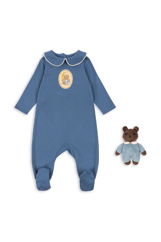 Pamučni kombinezon za bebe Konges Sløjd COTY GIFT SET KS101937 plava AW24