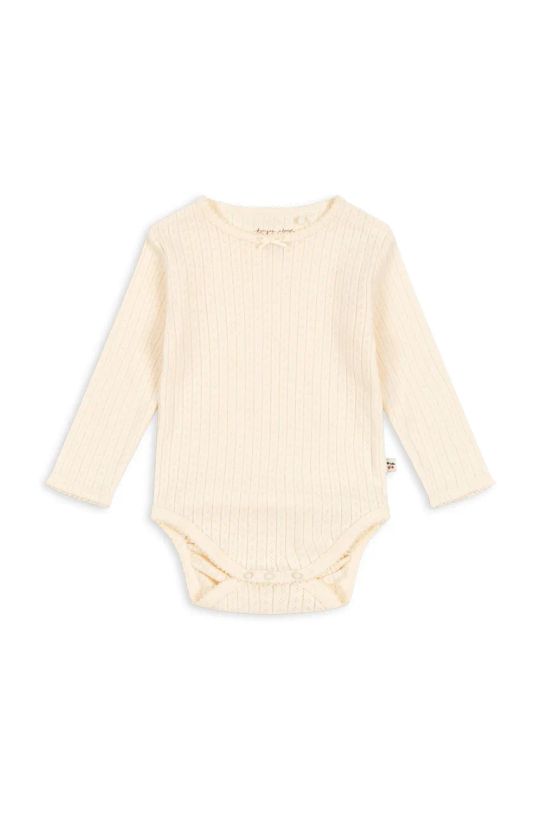 Βαμβακερά φορμάκια για μωρά Konges Sløjd MINNIE BODY GOTS Βρεφικό προϊόν μπεζ KS102051