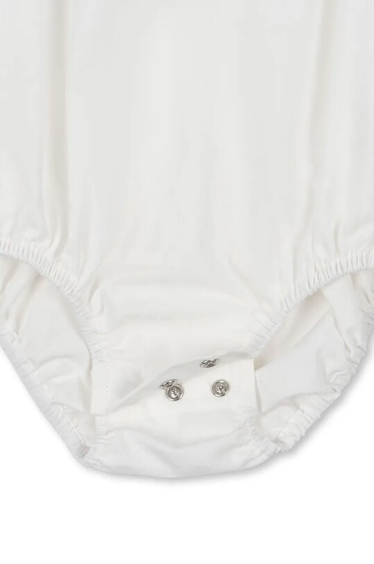 Дитяче бавовняне боді Konges Sløjd ROLF BABY SHIRT GOTS KS102087 білий