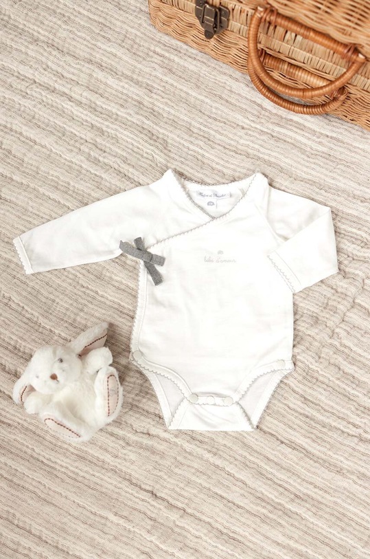 Tartine et Chocolat body bawełniane niemowlęce beżowy TZ11060