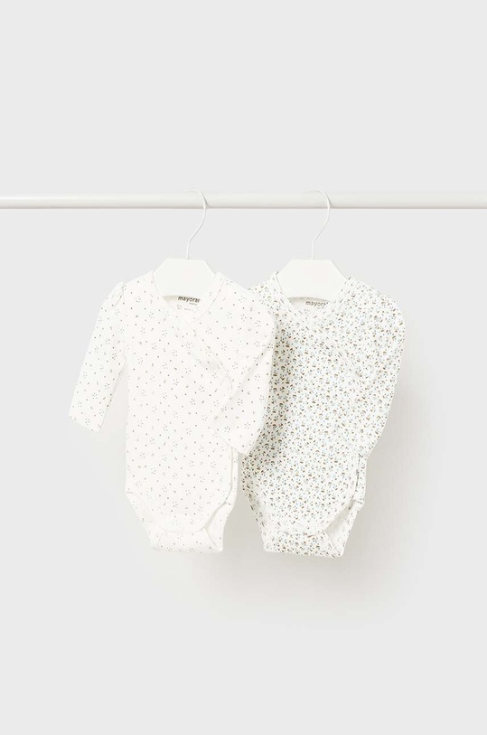 Bavlněné kojenecké body Mayoral Newborn 2-pack 2-pack béžová 2775.2D.Newborn.9BYH