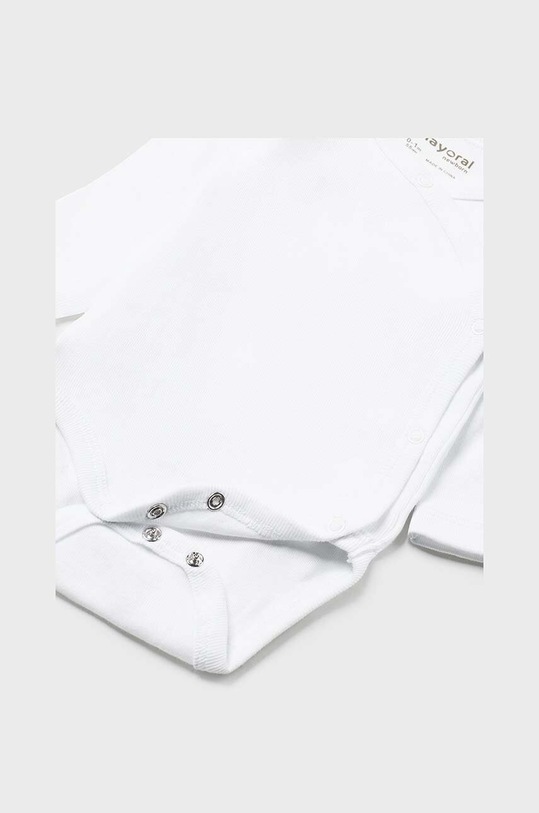 Bavlněné kojenecké body Mayoral Newborn 2788.1A.Newborn.9BYH bílá AW24