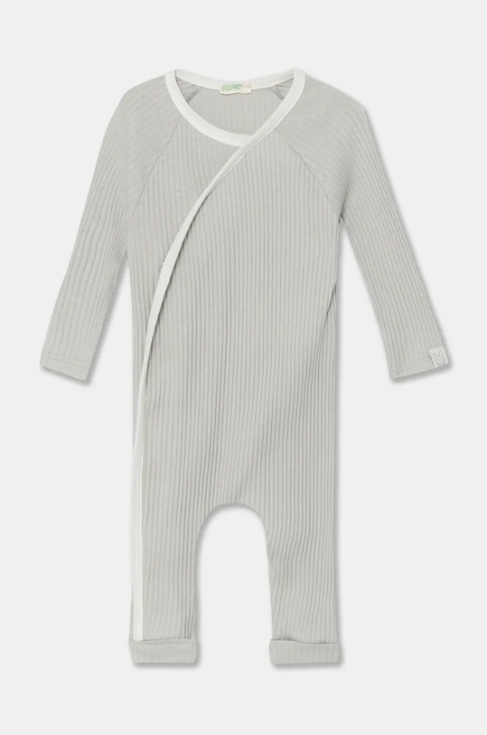 Dětský bavlněný overal United Colors of Benetton Kojenecký výrobek šedá 3FMG0T01Z.W.Seasonal