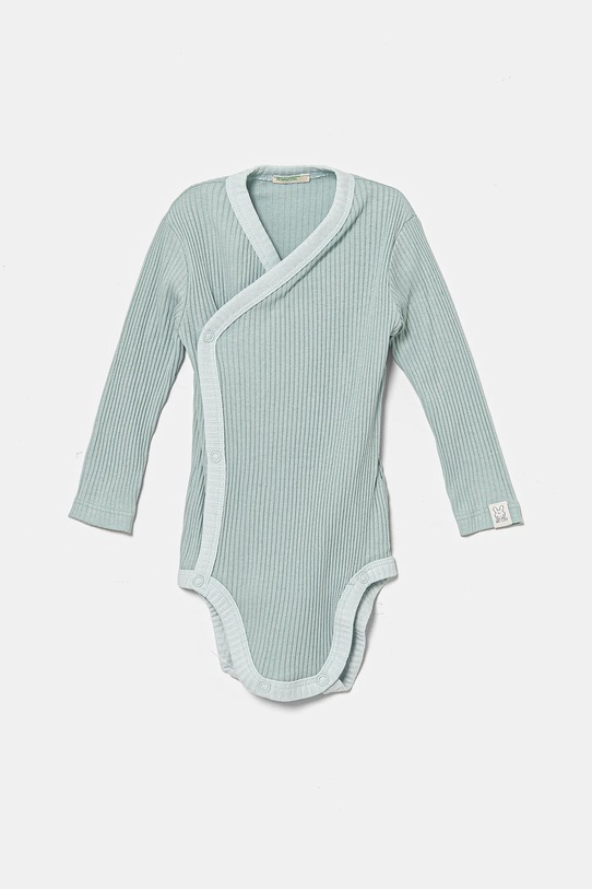 Pamučni bodi za bebe United Colors of Benetton 2-pack 3FMG0B00Q.W.Seasonal tirkizna AW24