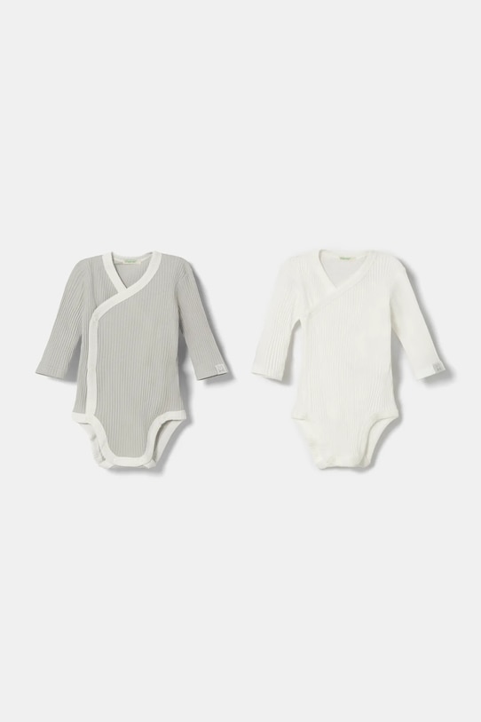 Βαμβακερά φορμάκια για μωρά United Colors of Benetton 2-pack 2-pack γκρί 3FMG0B00Q.W.Seasonal