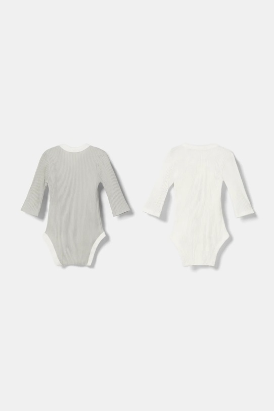 Βαμβακερά φορμάκια για μωρά United Colors of Benetton 2-pack 3FMG0B00Q.W.Seasonal γκρί AW24