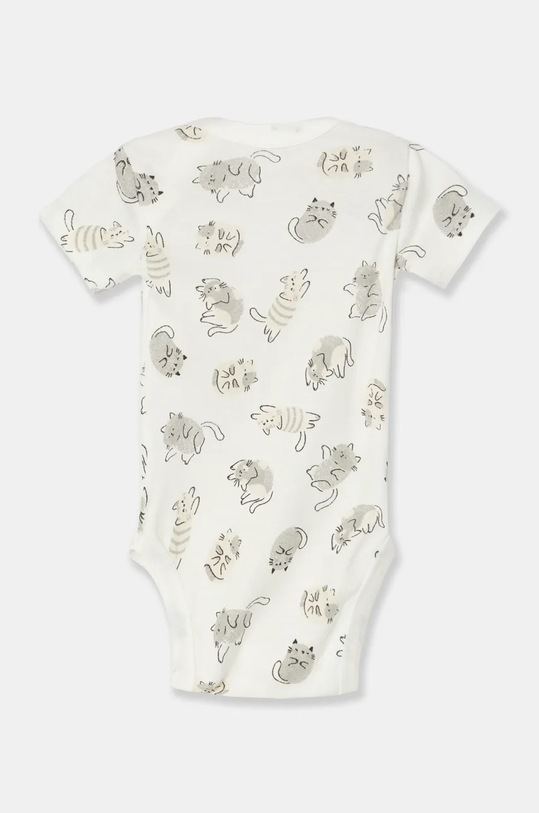 Pamučni bodi za bebe United Colors of Benetton 2-pack 3GI70B00S.W.Seasonal bijela