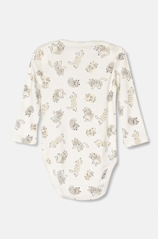 Bavlněné kojenecké body United Colors of Benetton 2-pack bílá 3GI70B00R.W.Seasonal