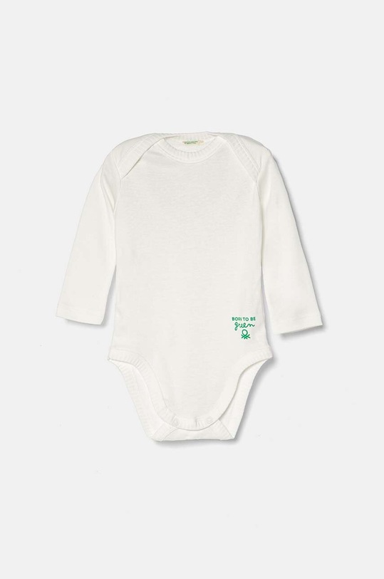 Βαμβακερά φορμάκια για μωρά United Colors of Benetton 2-pack 3GI70B00R.W.Seasonal λευκό AW24