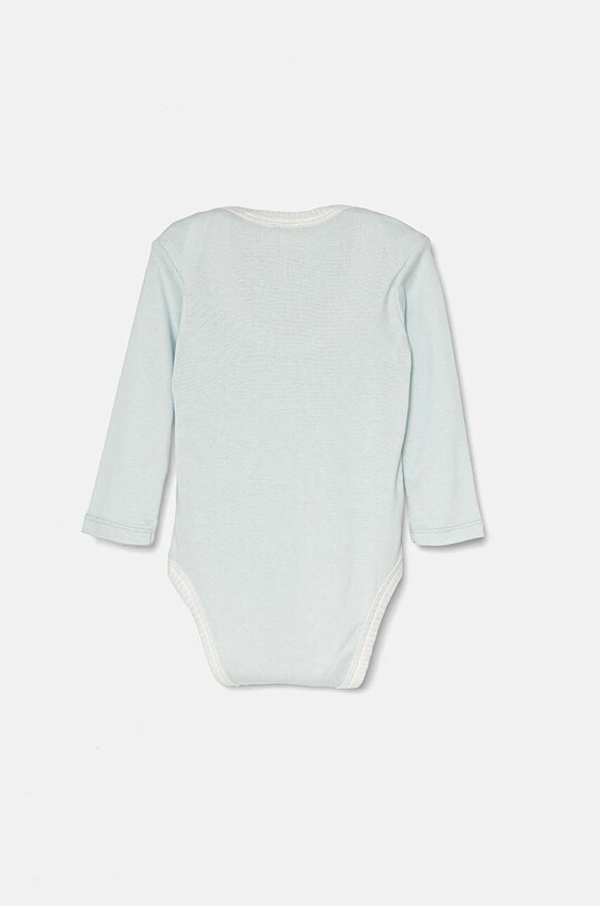 Pamučni bodi za bebe United Colors of Benetton 2-pack 3GI70B00R.W.Seasonal plava