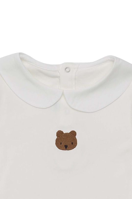 Дитяче бавовняне боді Donsje Davo Bodysuit Bear білий 3030101.