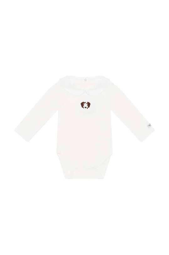 Дитяче бавовняне боді Donsje Davo Bodysuit Dalmatian 3030105. білий AW24