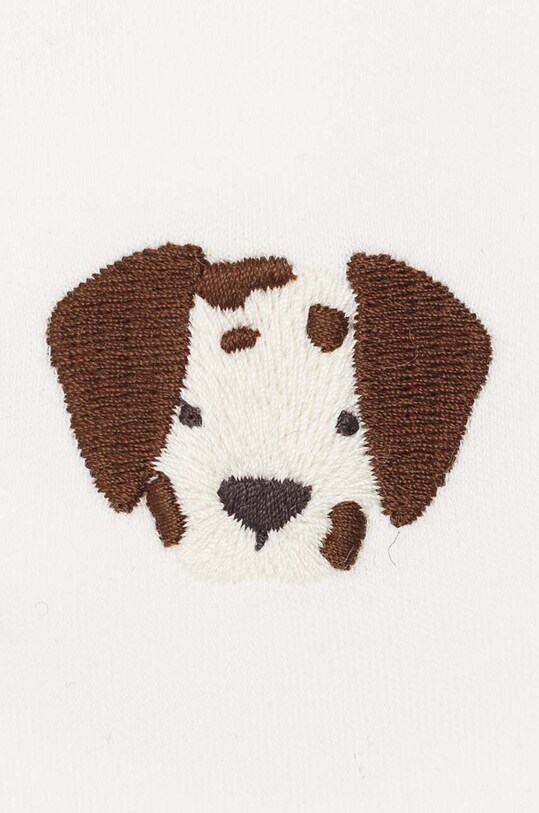 Дитяче бавовняне боді Donsje Davo Bodysuit Dalmatian 3030105. білий