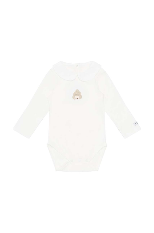 Donsje body bawełniane niemowlęce Davo Bodysuit Poodle 3030106. biały AW24