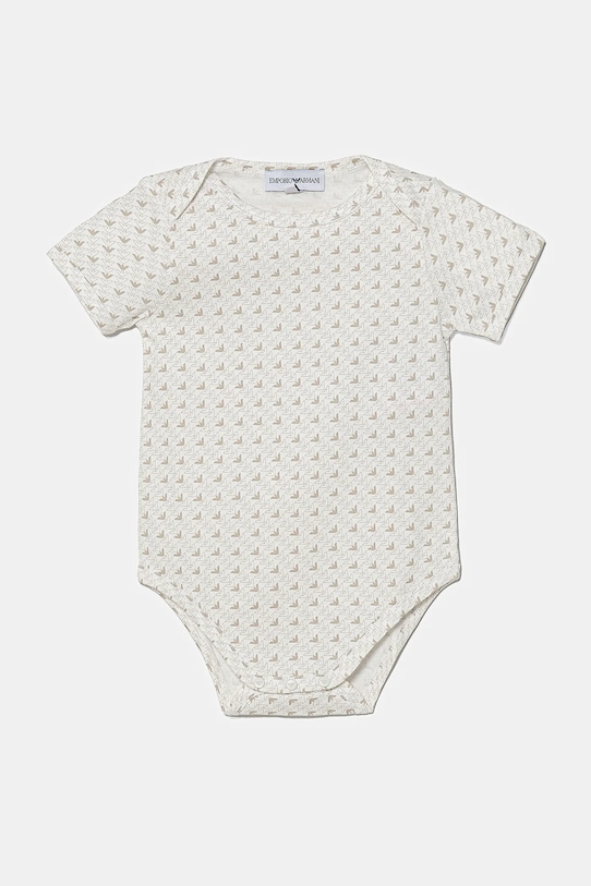 Bavlněné kojenecké body Emporio Armani 2-pack EY000010.AF10913 béžová SS25