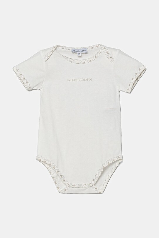 Băieți Emporio Armani body din bumbac pentru bebelusi 2-pack EY000010.AF10913 bej