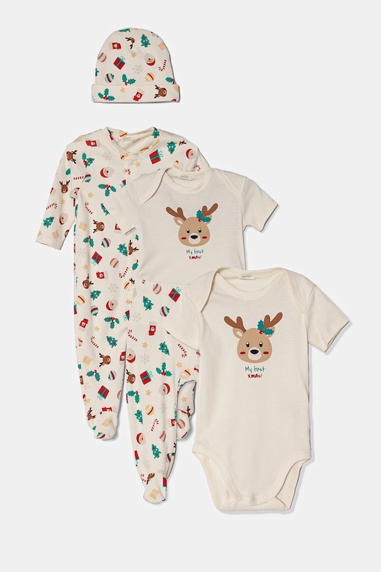 United Colors of Benetton pajacyk beżowy 30BB0K02K.W.Seasonal