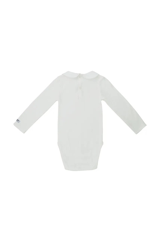 Donsje body bawełniane niemowlęce Kris Bodysuit Gingerbread 3034001 biały AW24