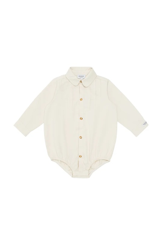 Donsje body bawełniane niemowlęce Pepijn Bodysuit 3034300 beżowy AW24