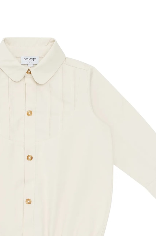 Donsje body bawełniane niemowlęce Pepijn Bodysuit beżowy 3034300