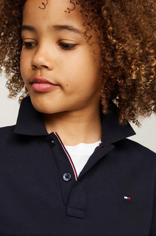 Chlapec Detské tričko s dlhým rukávom Tommy Hilfiger KB0KB09083.9BYH.128.176 tmavomodrá