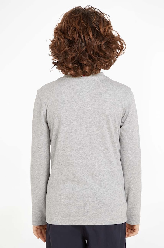 Detská bavlnená košeľa s dlhým rukávom Tommy Hilfiger KB0KB08659.9BYH.92.122