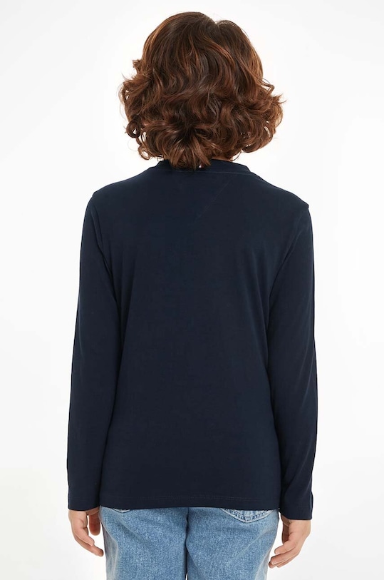 Detská bavlnená košeľa s dlhým rukávom Tommy Hilfiger KB0KB08659.9BYH.92.122