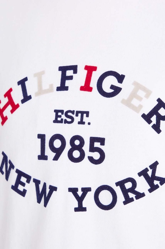 Detská bavlnená košeľa s dlhým rukávom Tommy Hilfiger biela KB0KB08659.9BYH.128.176