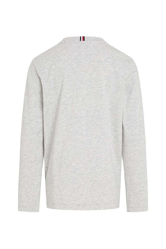 Chłopiec Tommy Hilfiger longsleeve bawełniany dziecięcy KB0KB08659.9BYH.128.176 szary